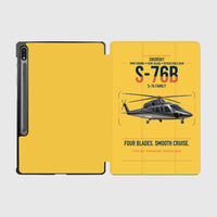 Thumbnail for Sikorsky S-76B design on yellow samsung tablet tablet case