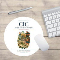 Thumbnail for Chico Regional Airport (CIC) design on white round mouse pad