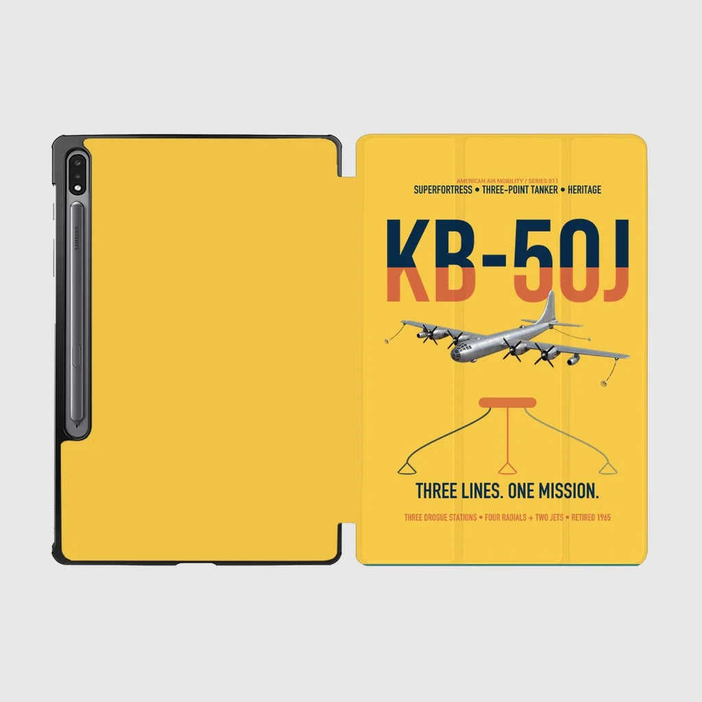 KB-50J Superfortress design on yellow samsung tablet tablet case