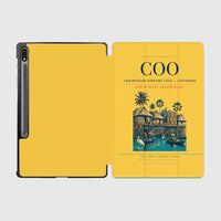 Thumbnail for Cadjehoun Airport (COO) design on yellow samsung tablet tablet case