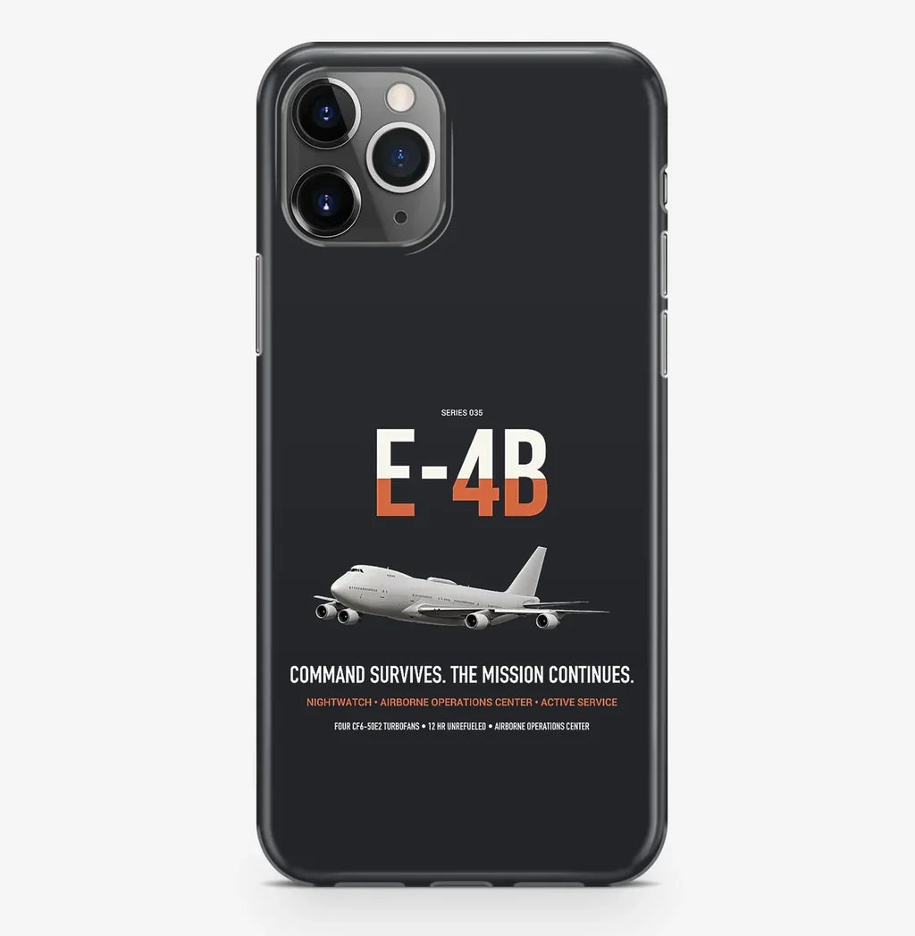 E-4B Nightwatch design on black magsafe iphone case, for iPhone Pro Max