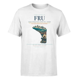 Single-Side Printing — Manas International Airport (FRU) Double-Side T-Shirt