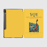 Thumbnail for Sydney–J.A. Douglas McCurdy Airport (YQY) design on yellow samsung tablet tablet case