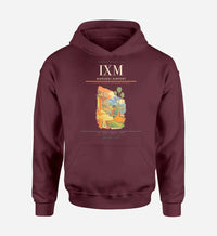 Thumbnail for Madurai Airport (IXM) design on dark red hoodie single-side print