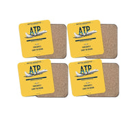 Thumbnail for British Aerospace ATP design on yellow 4 pieces set coaster