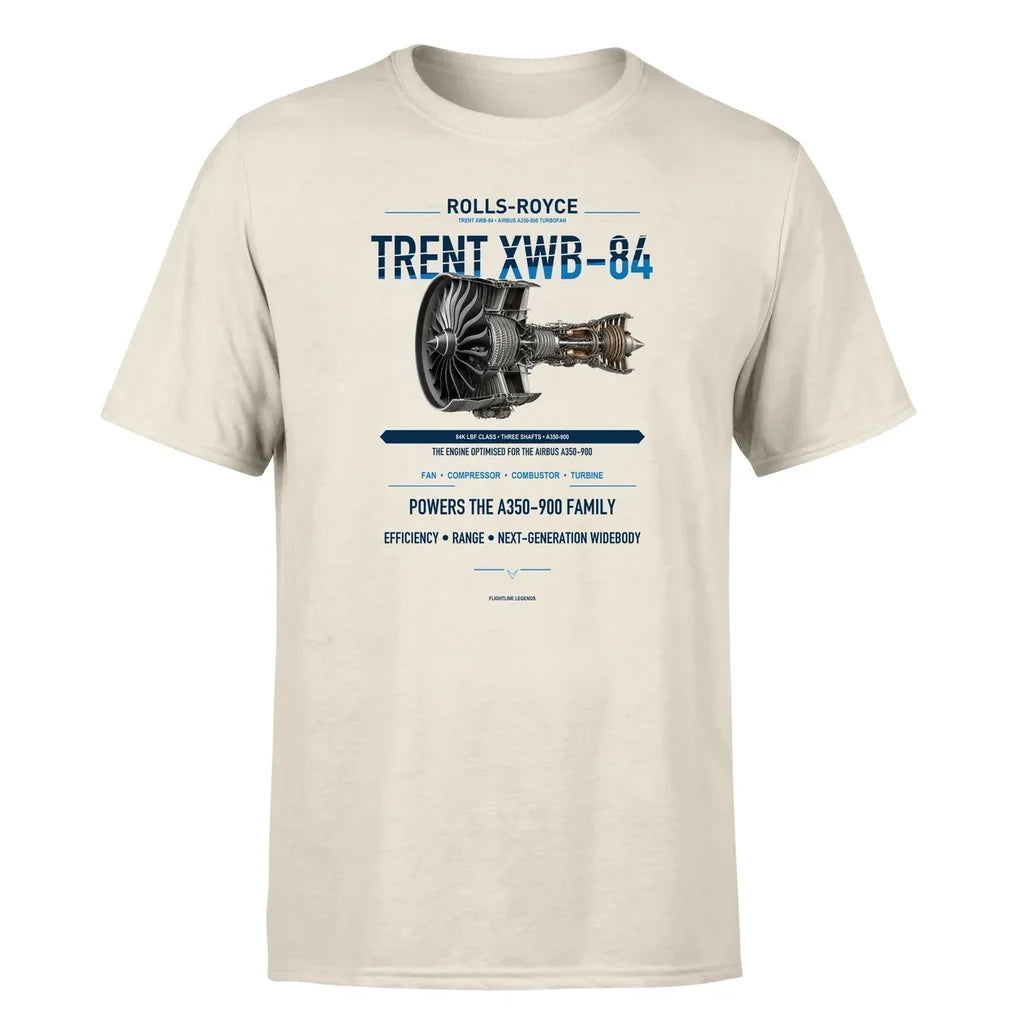 TRENT XWB-84 design on beige single side