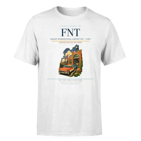 Single-Side Printing — Bishop International Airport (FNT) Double-Side T-Shirt
