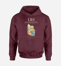 Thumbnail for Leros Municipal Airport (LRS) design on dark red hoodie single-side print
