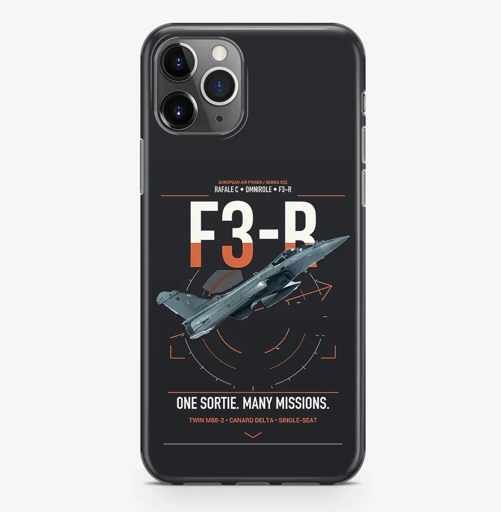 Dassault Rafale C — F3-R standard design on black magsafe iphone case, for iPhone Pro Max