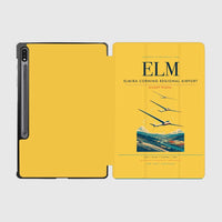 Thumbnail for Elmira Corning Regional Airport (ELM) design on yellow samsung tablet tablet case