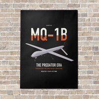Thumbnail for MQ-1B Predator vertical canvas print - no frame - black background