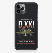 Thumbnail for Fokker D.XXI — Dutch LVA aircraft 221 design on black magsafe iphone case, for iPhone Pro Max
