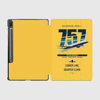 Thumbnail for Boeing 757-300 design on yellow samsung tablet tablet case