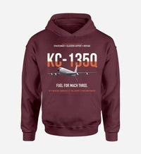 Thumbnail for KC-135Q Blackbird Tanker design on dark red double-side hoodie, single-side print