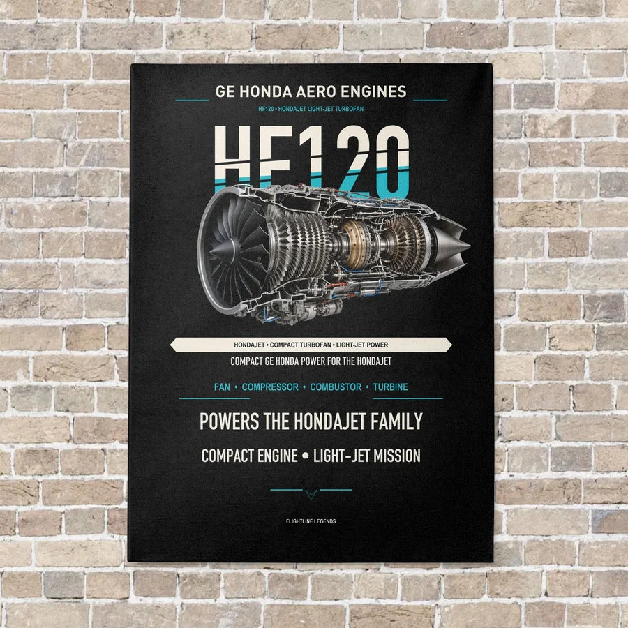 HF120 vertical canvas print - no frame - black background