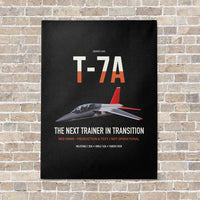 Thumbnail for T-7A Red Hawk vertical canvas print - no frame - black background