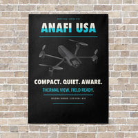 Thumbnail for Parrot ANAFI USA vertical canvas print - no frame - black background