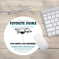 Thumbnail for Fotokite Sigma design on white round mouse pad