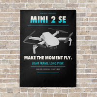 Thumbnail for DJI Mini 2 SE vertical canvas print - no frame - black background