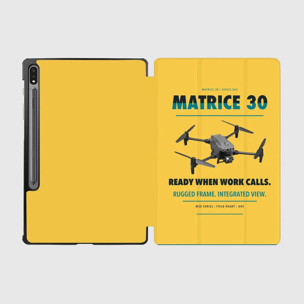 DJI Matrice 30 design on yellow samsung tablet tablet case