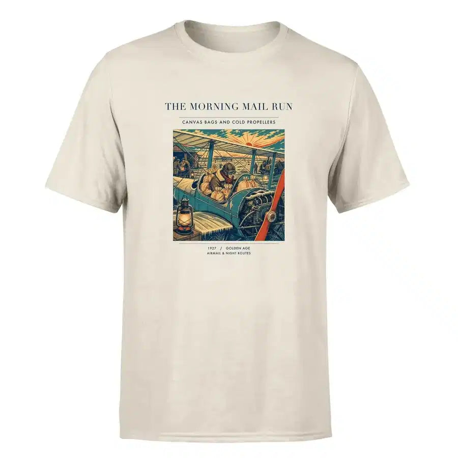 VINTAGE G4146 - The Morning Mail Run - Premium T-Shirt design on beige premium t shirt