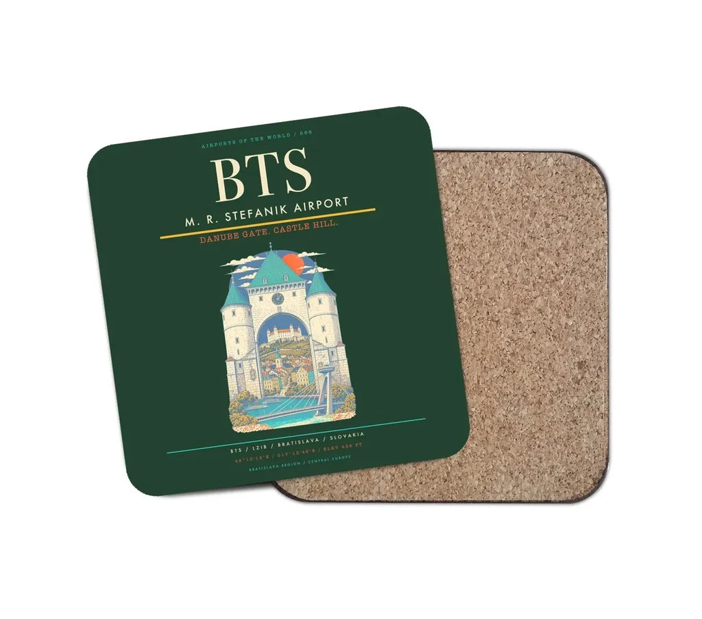 M. R. Stefanik Airport BTS Coaster 1-Piece - Dark Green