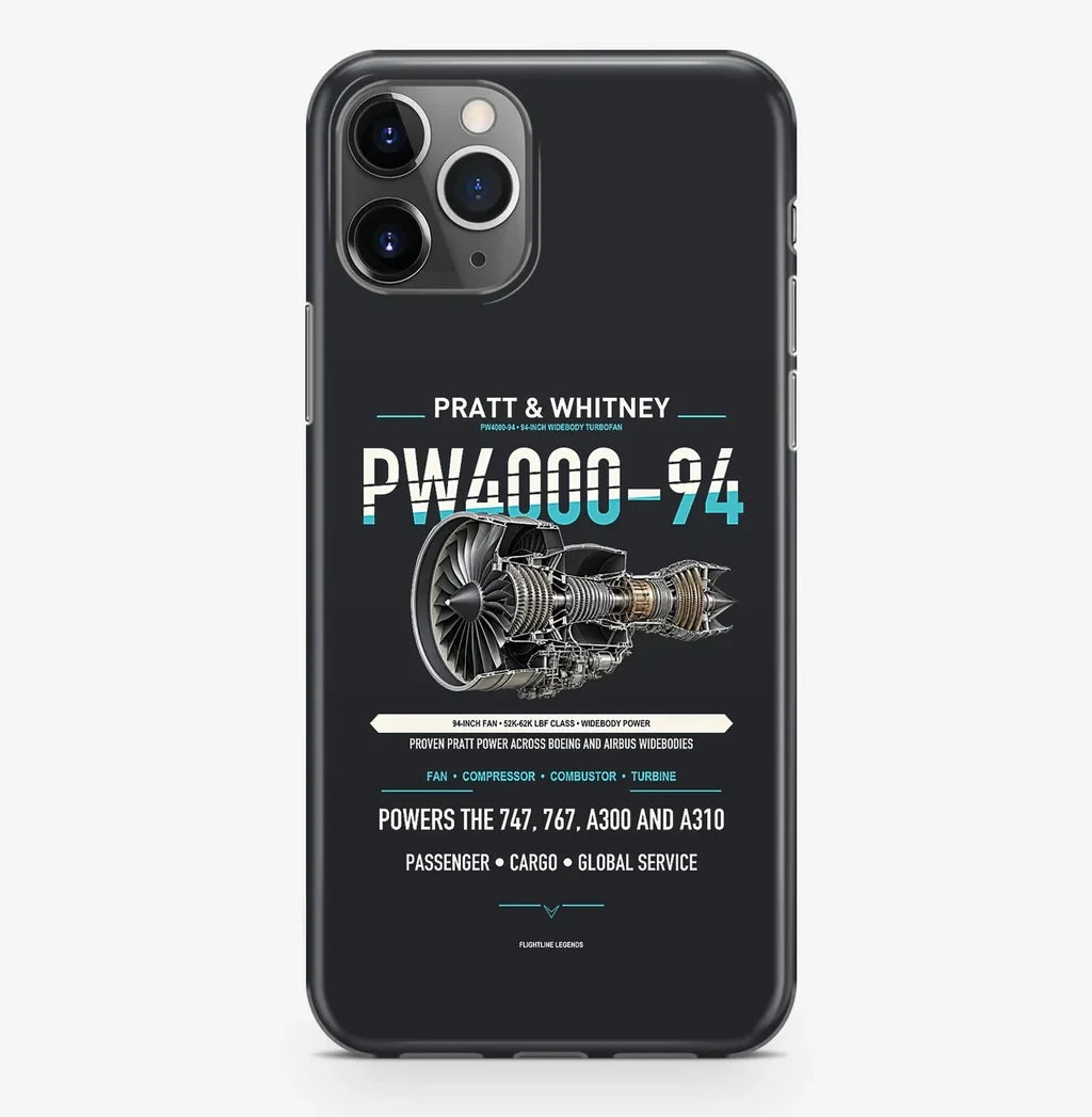 PW4000-94 Case ProMax design on black iphone case promax