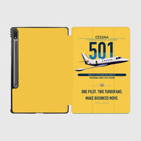 Thumbnail for Cessna 501 Citation I SP design on yellow samsung tablet tablet case