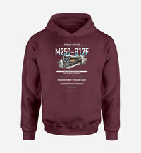 Thumbnail for M250-B17F design on dark red hoodie single side