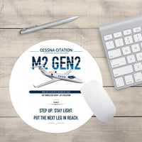 Thumbnail for Cessna Citation M2 Gen2 design on white round mouse pad