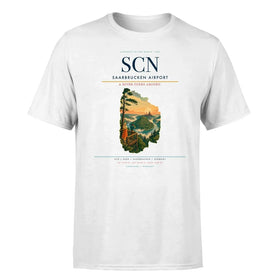 Single-Side Printing — Saarbrucken Airport (SCN) Double-Side T-Shirt