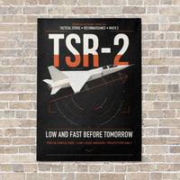 Thumbnail for BAC TSR-2 vertical canvas print - no frame - black background