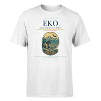 Thumbnail for Elko Regional Airport (EKO) T-Shirt single-side front print in White | elko-regional-airport-eko-double-side-t-shirt
