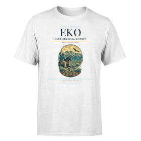 Single-Side Printing — Elko Regional Airport (EKO) Double-Side T-Shirt