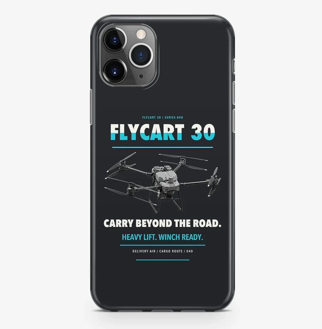 DJI FlyCart 30 Case ProMax design on black iphone case promax