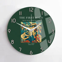 Thumbnail for VINTAGE G4144 - The First Solo - Designed Wall Clocks design on darkgreen no-frame