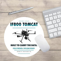 Thumbnail for Inspired Flight IF800 Tomcat design on white round mouse pad