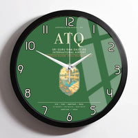 Thumbnail for Sri Guru Ram Dass Jee International Airport Amritsar ATQ Wall-Clock Framed - Green