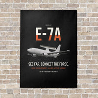 Thumbnail for E-7A Wedgetail vertical canvas print - no frame - black background