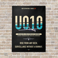 Thumbnail for Airbus U010 Aliaca VTOL vertical canvas print - no frame - black background