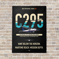 Thumbnail for Airbus C295 MPA/ASW vertical canvas print - no frame - black background