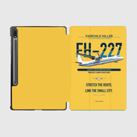 Thumbnail for Fairchild Hiller FH-227B design on yellow samsung tablet tablet case