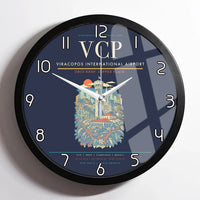 Thumbnail for Viracopos International Airport VCP Wall-Clock Framed - Navy Blue