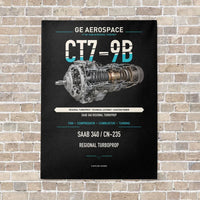 Thumbnail for CT7-9B vertical canvas print - no frame - black background