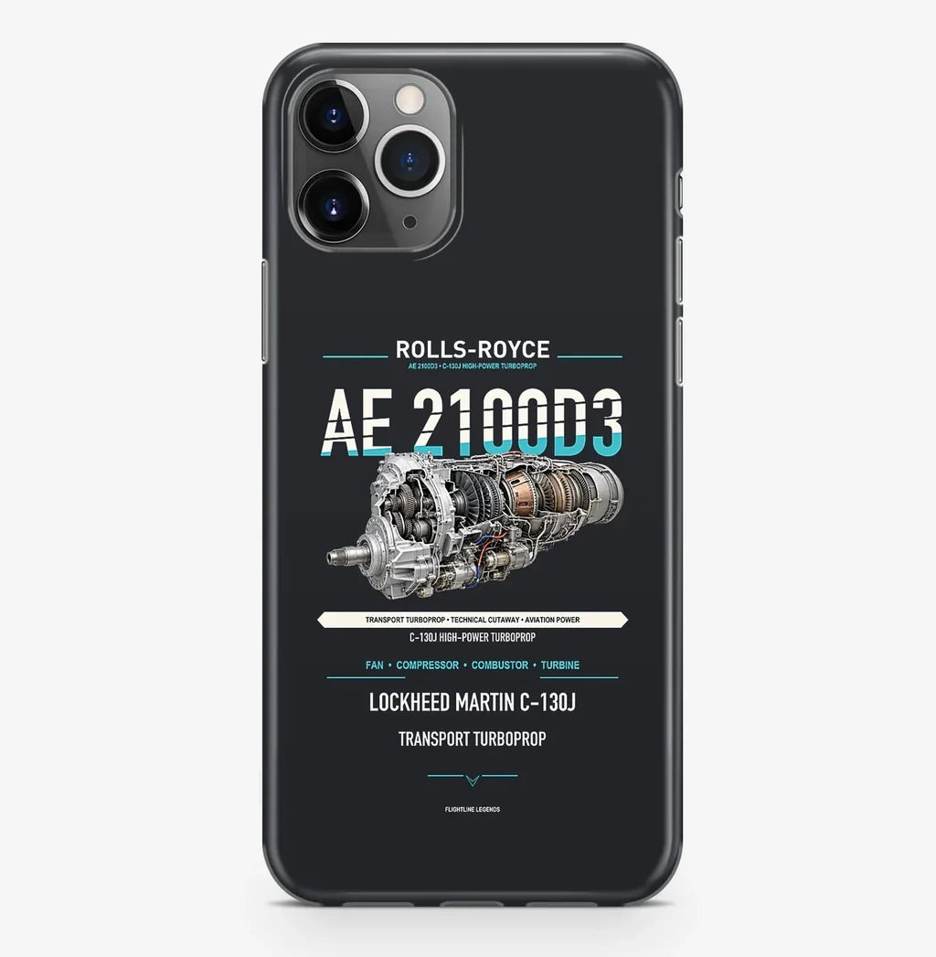 AE 2100D3 Case ProMax design on black iphone case promax