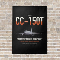 Thumbnail for Airbus CC-150T Polaris vertical canvas print - no frame - black background