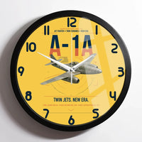 Thumbnail for Messerschmitt Me 262A-1a design on yellow framed wall clock
