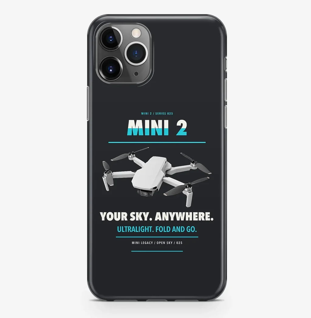 DJI Mini 2 Case ProMax design on black iphone case promax