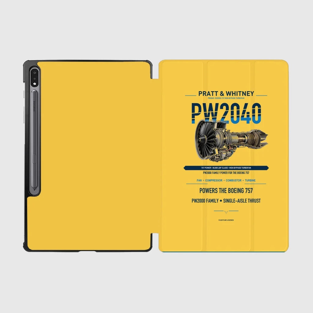 PW2040 design on yellow samsung tablet tablet case