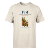 Thumbnail for Fort Smith Airport (FSM) Premium T-Shirt Beige